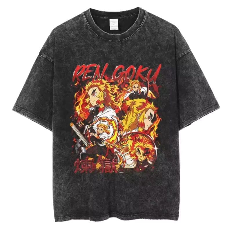 Demon Slayer Vintage Washed Cotton T-Shirts Series (16 Styles) - Image 3