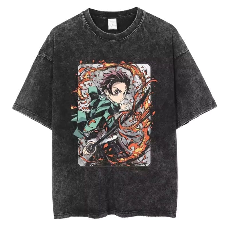 Demon Slayer Vintage Washed Cotton T-Shirts Series (16 Styles) - Image 5