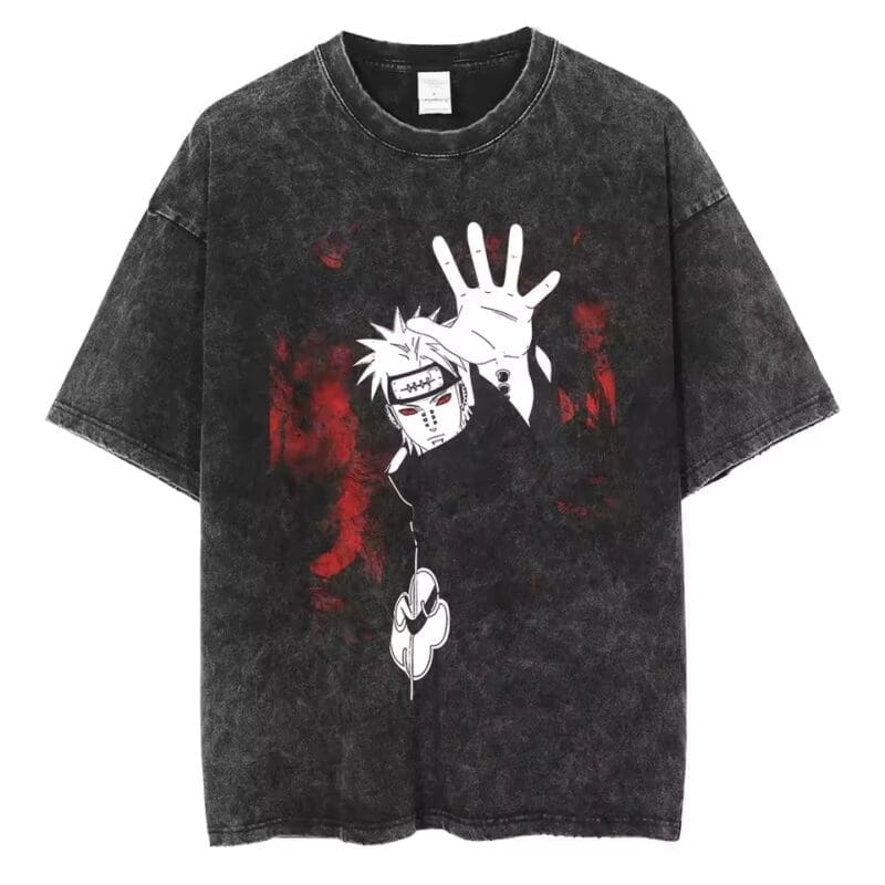 Naruto Vintage Washed Cotton T-Shirts Series A (16 Styles) - Image 15