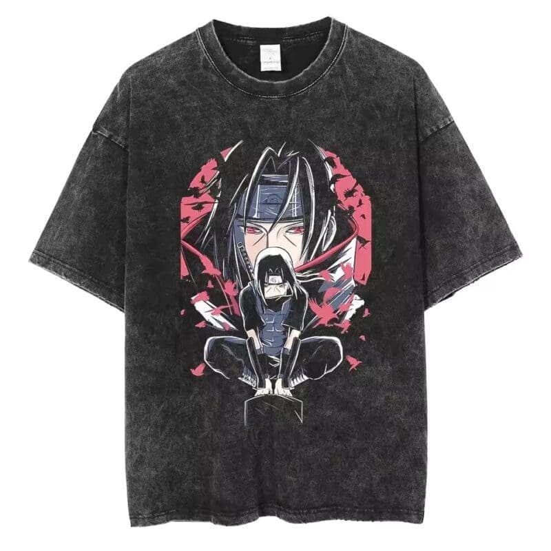 Naruto Vintage Washed Cotton T-Shirts Series A (16 Styles) - Image 12