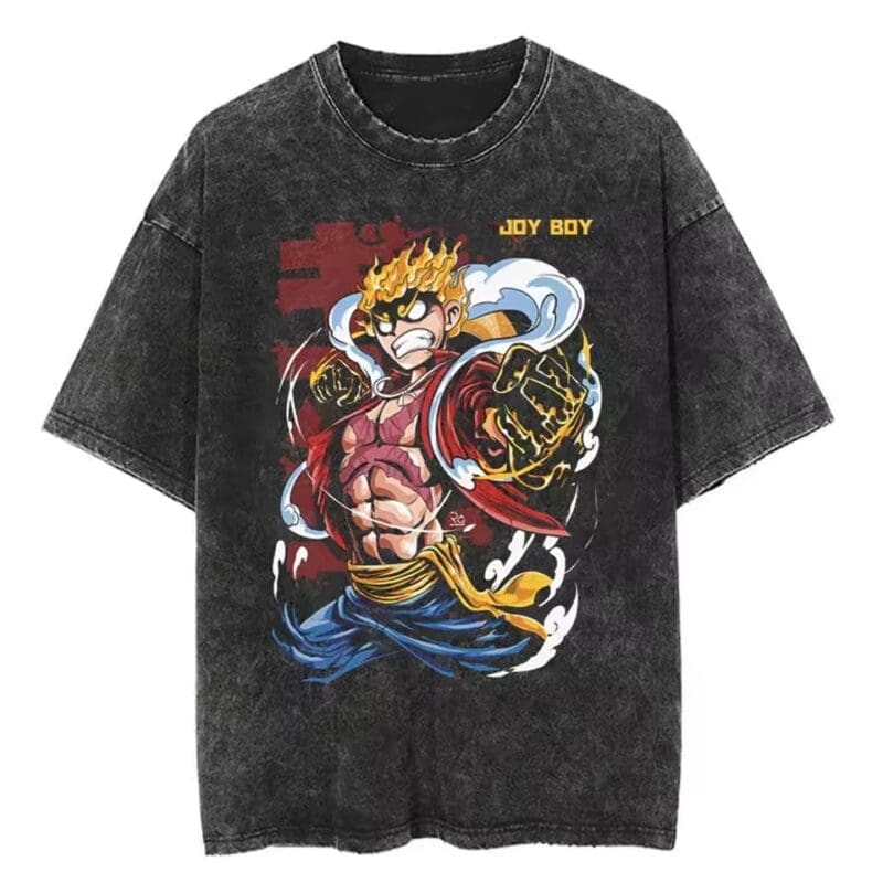 One Piece PIRATES Vintage Washed Cotton T-Shirts Series (15 Styles) - Image 6