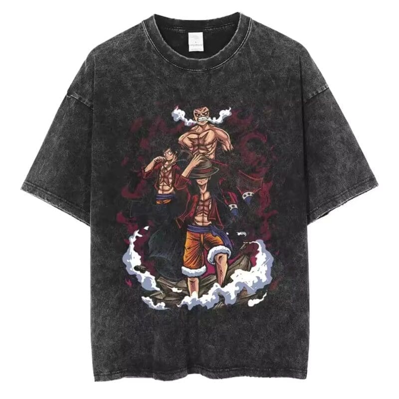 One Piece PIRATES Vintage Washed Cotton T-Shirts Series (15 Styles) - Image 4