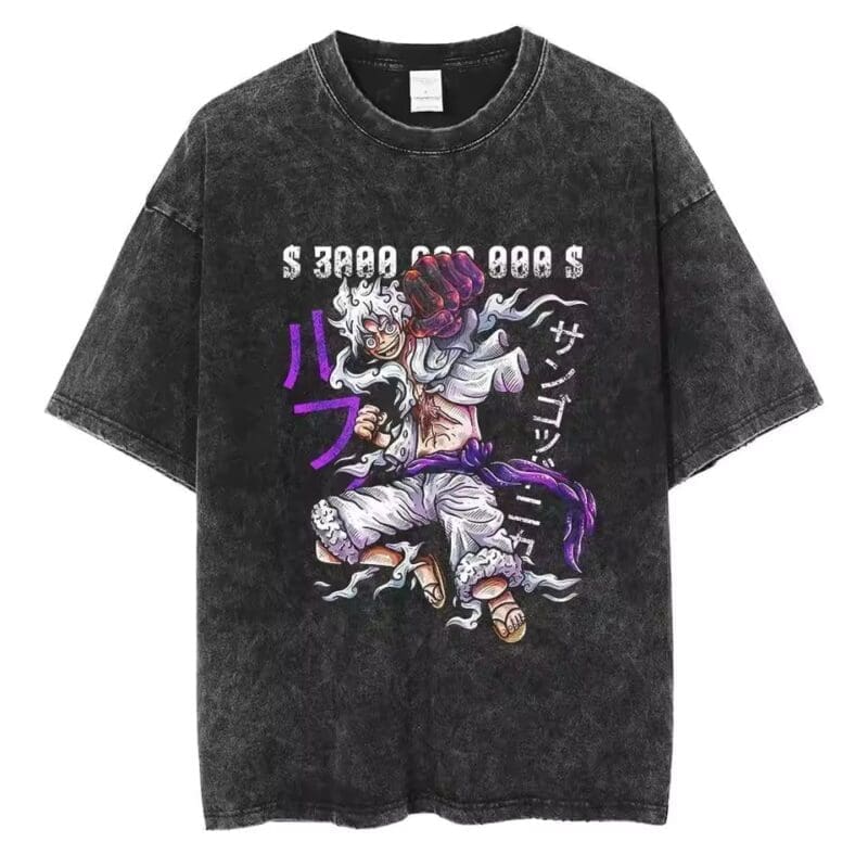 One Piece PIRATES Vintage Washed Cotton T-Shirts Series (15 Styles) - Image 5