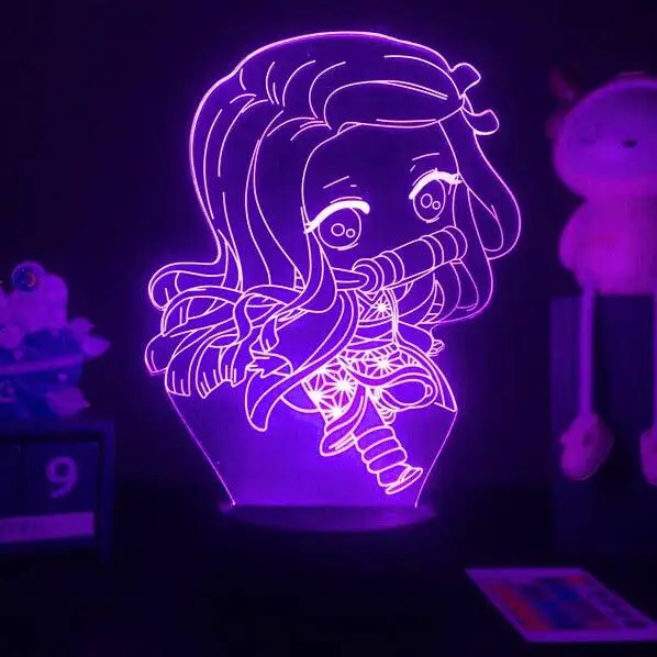 Demon Slayer 16-Color LED Touch + Remote Control Lamps (23 Styles) - AnimeGo Store