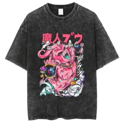 Dragon Ball Vintage Washed Cotton T-Shirts Series GO (16 Styles) - AnimeGo Store