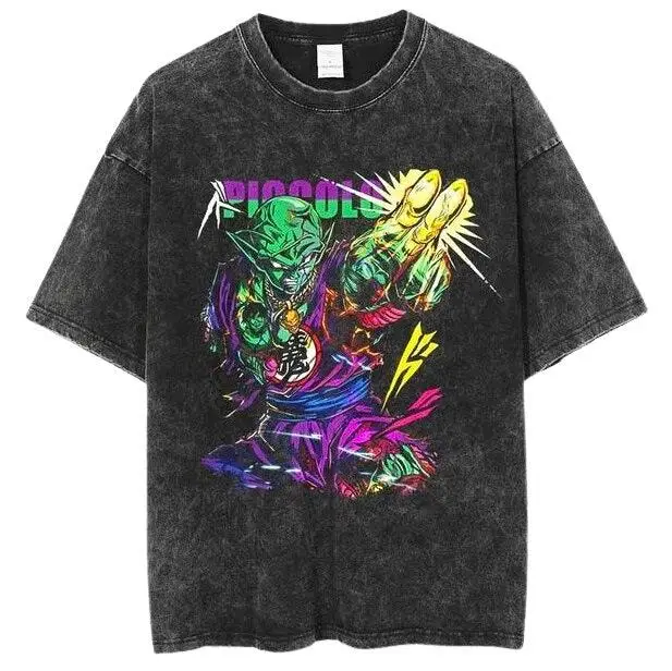 Dragon Ball Vintage Washed Cotton T-Shirts Series GO (16 Styles) - AnimeGo Store