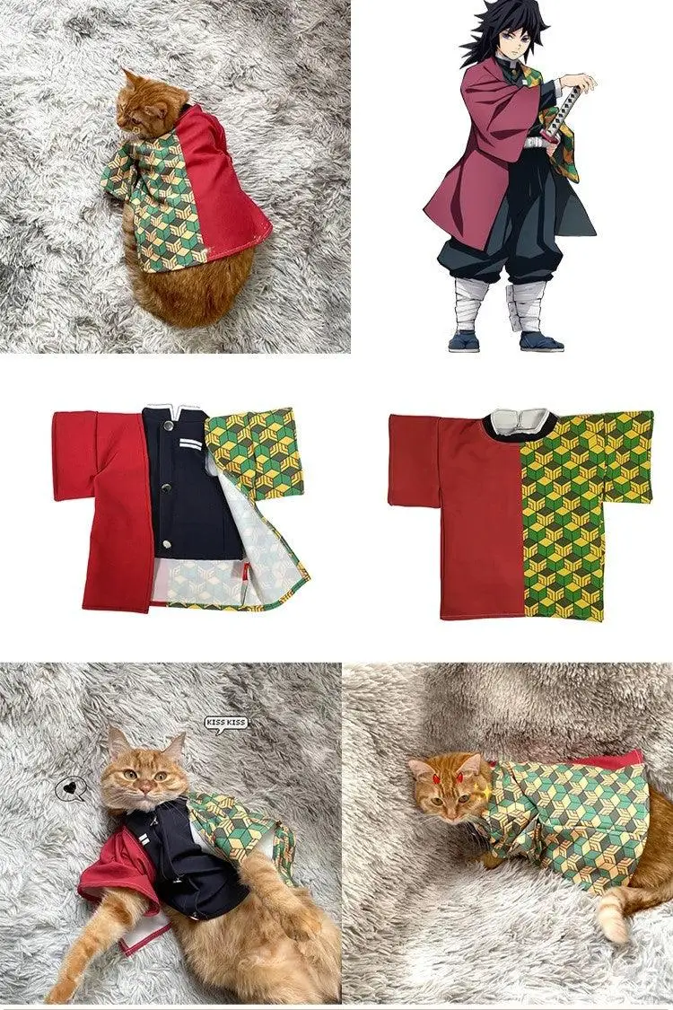 Demon Slayer Pet Cosplay for Cats & Dogs (7 Styles) - AnimeGo Store