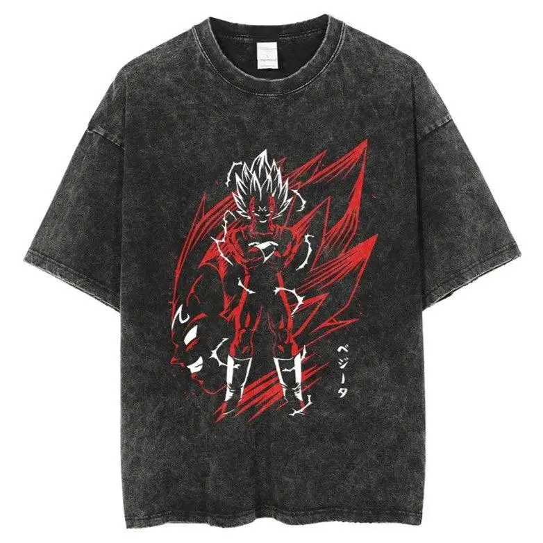 Dragon Ball Vintage Washed Cotton T-Shirts Series KI (16 Styles) - AnimeGo Store