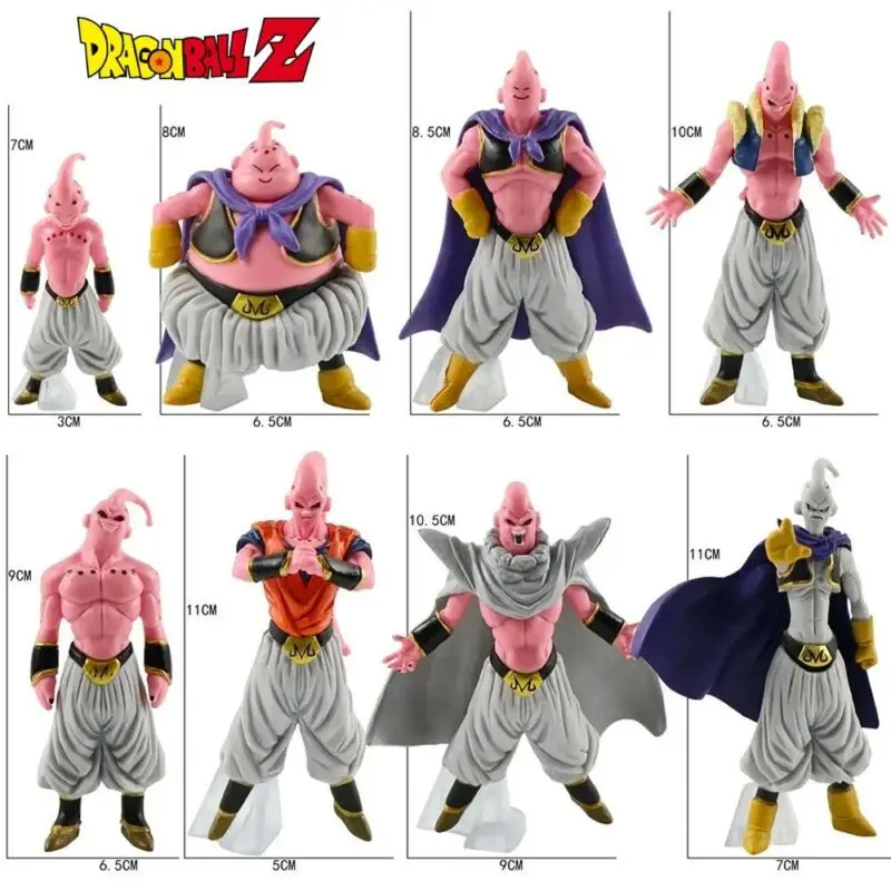 Dragon Ball Z 8-Piece Majin Buu All Forms Action Figures Set - AnimeGo Store