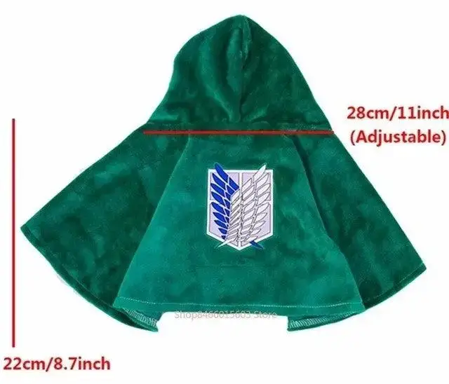 Attack on Titan Pet Cloak Cape for Cats & Dogs - AnimeGo Store