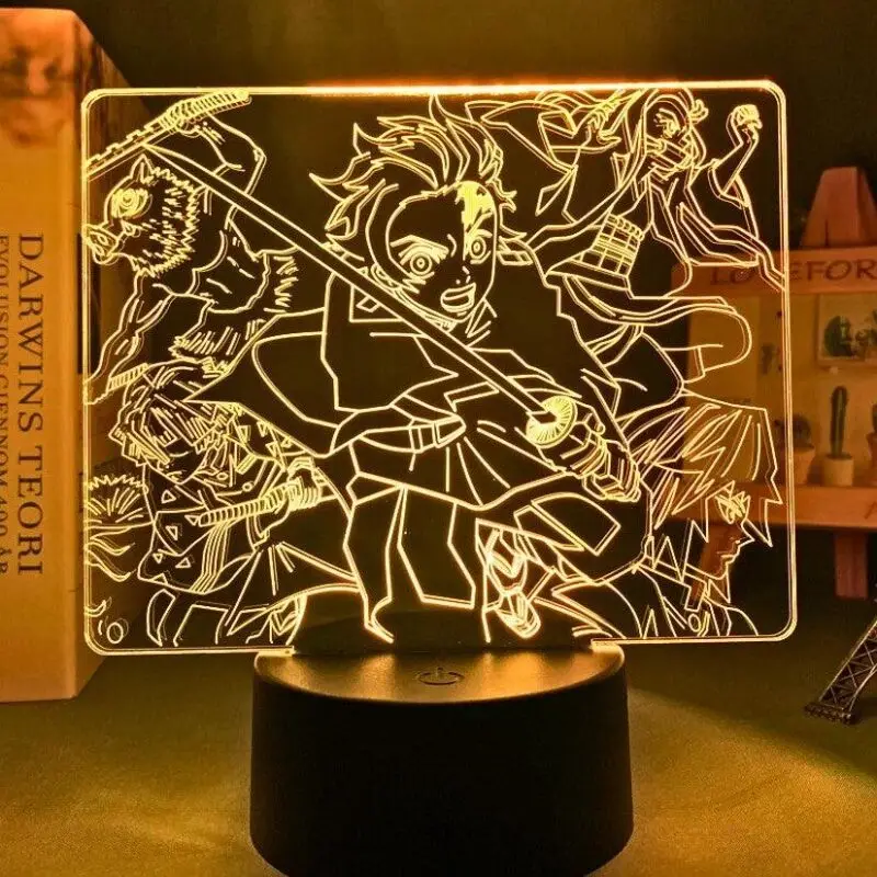 Demon Slayer 16-Color LED Touch + Remote Control Lamps (23 Styles) - AnimeGo Store