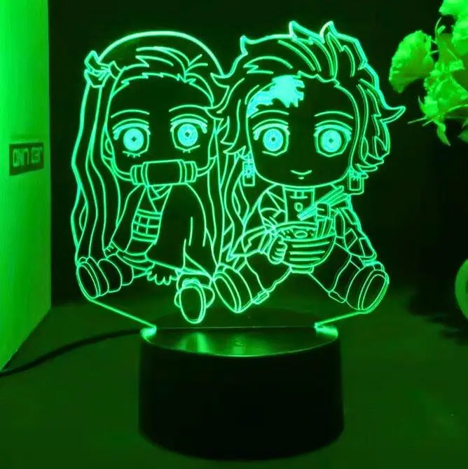 Demon Slayer 16-Color LED Touch + Remote Control Lamps (23 Styles) - AnimeGo Store