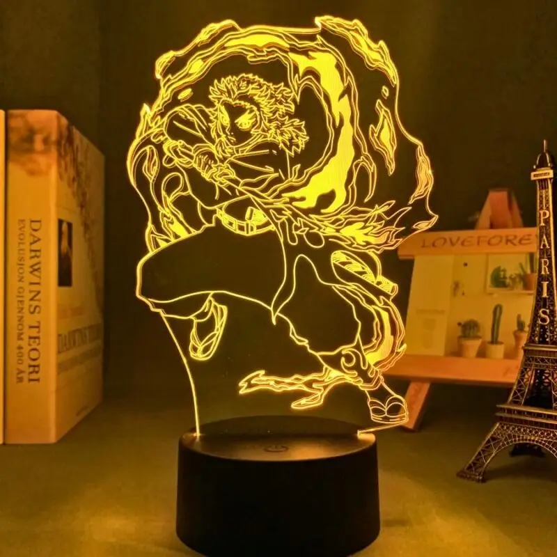 Demon Slayer 16-Color LED Touch + Remote Control Lamps (23 Styles) - AnimeGo Store