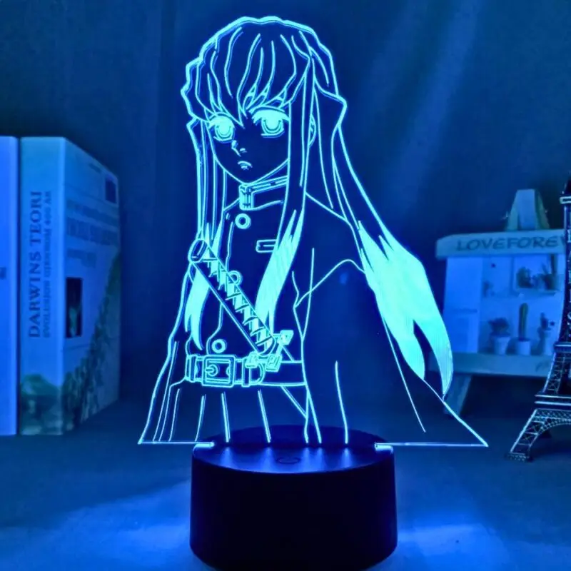 Demon Slayer 16-Color LED Touch + Remote Control Lamps (23 Styles) - AnimeGo Store