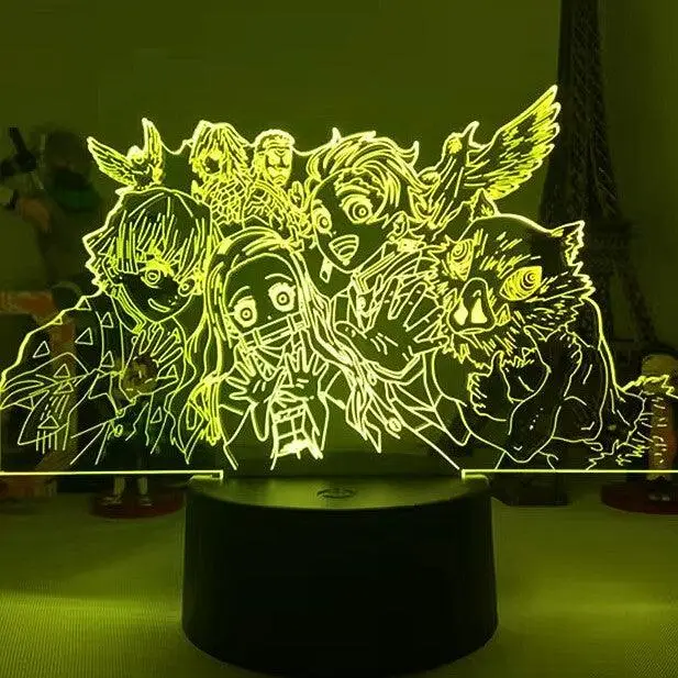 Demon Slayer 16-Color LED Touch + Remote Control Lamps (23 Styles) - AnimeGo Store
