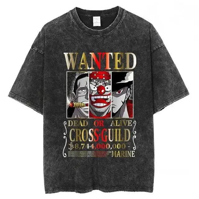 Vintage Y2K One Piece t-shirt Wanted Roronoa ZORO Eiichiro Oda