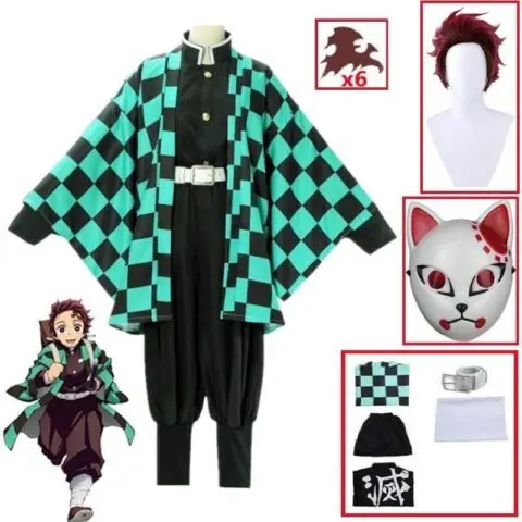 Demon Slayer Tanjiro Kamado Cosplay Costume - AnimeGo Store