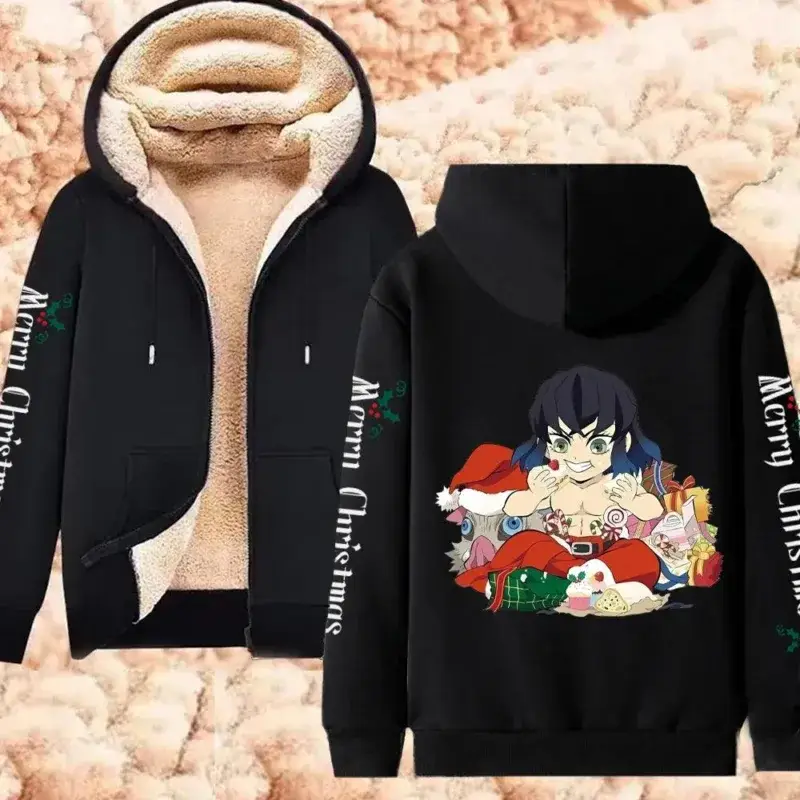 Christmas Anime Fleece Hoodie Jackets Limited Collection (6 Styles) - AnimeGo Store