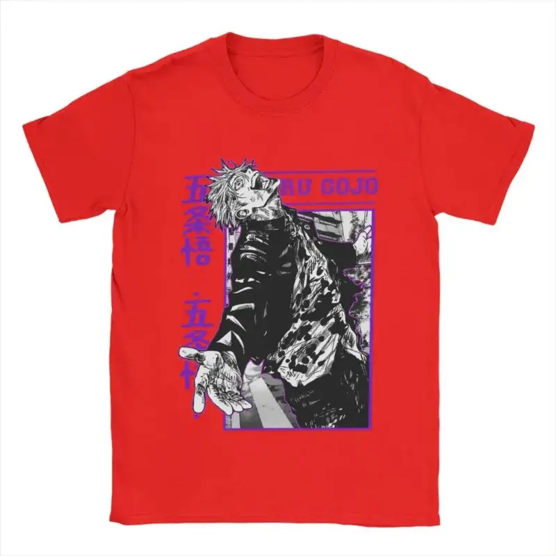 Jujutsu Kaisen Satoru Gojo Cotton T-Shirts (5 Colors) - AnimeGo Store