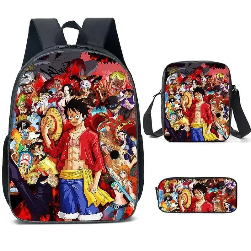 One Piece 3-Piece Set Backpacks (11 Styles) - AnimeGo Store