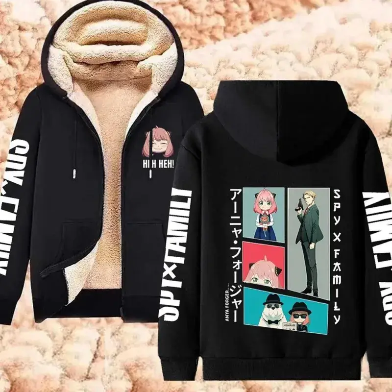 Spy x Family Fleece Hoodie Jackets Collection (14 Styles) - AnimeGo Store