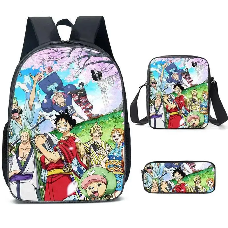 One Piece 3-Piece Set Backpacks (11 Styles) - AnimeGo Store