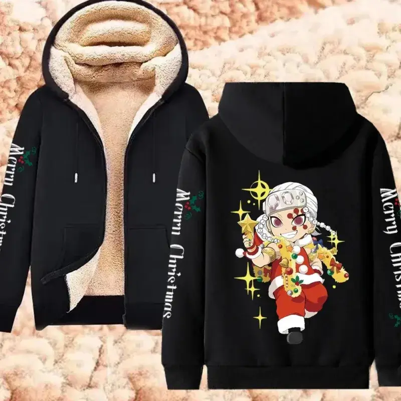 Christmas Anime Fleece Hoodie Jackets Limited Collection (6 Styles) - AnimeGo Store