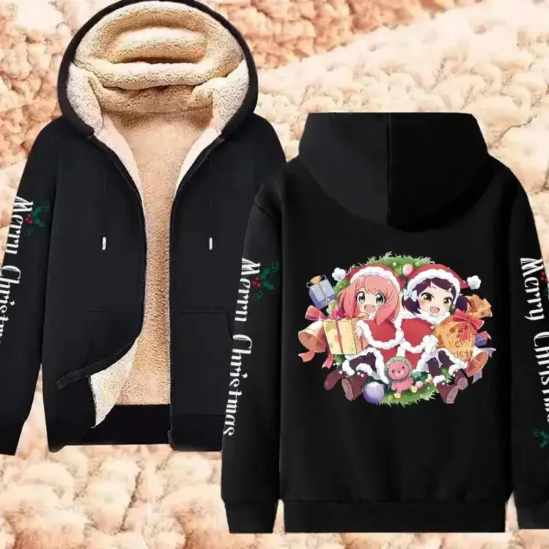 Christmas Anime Fleece Hoodie Jackets Limited Collection (6 Styles) - AnimeGo Store