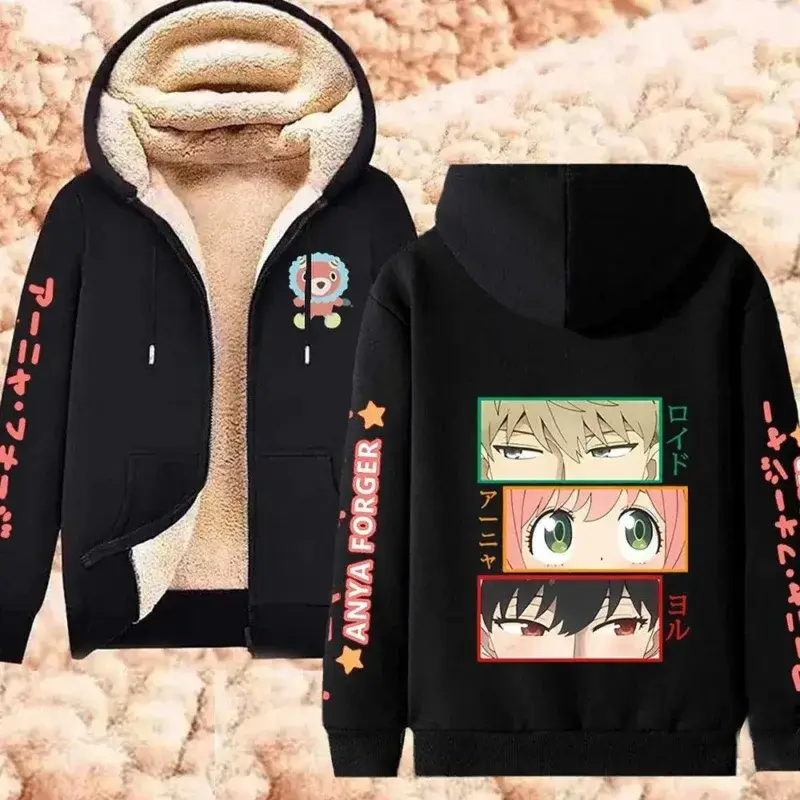 Spy x Family Fleece Hoodie Jackets Collection (14 Styles) - AnimeGo Store