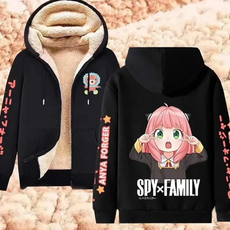 Spy x Family Fleece Hoodie Jackets Collection (14 Styles) - AnimeGo Store