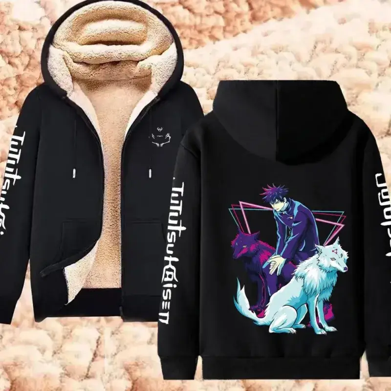 Jujutsu Kaisen Fleece Hoodie Jackets Collection (14 Styles) - AnimeGo Store