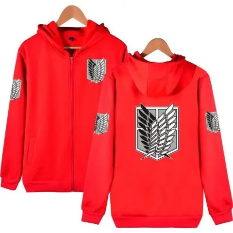 Attack on Titan Zipper Hoodies 2.0 (4 Colors) - AnimeGo Store