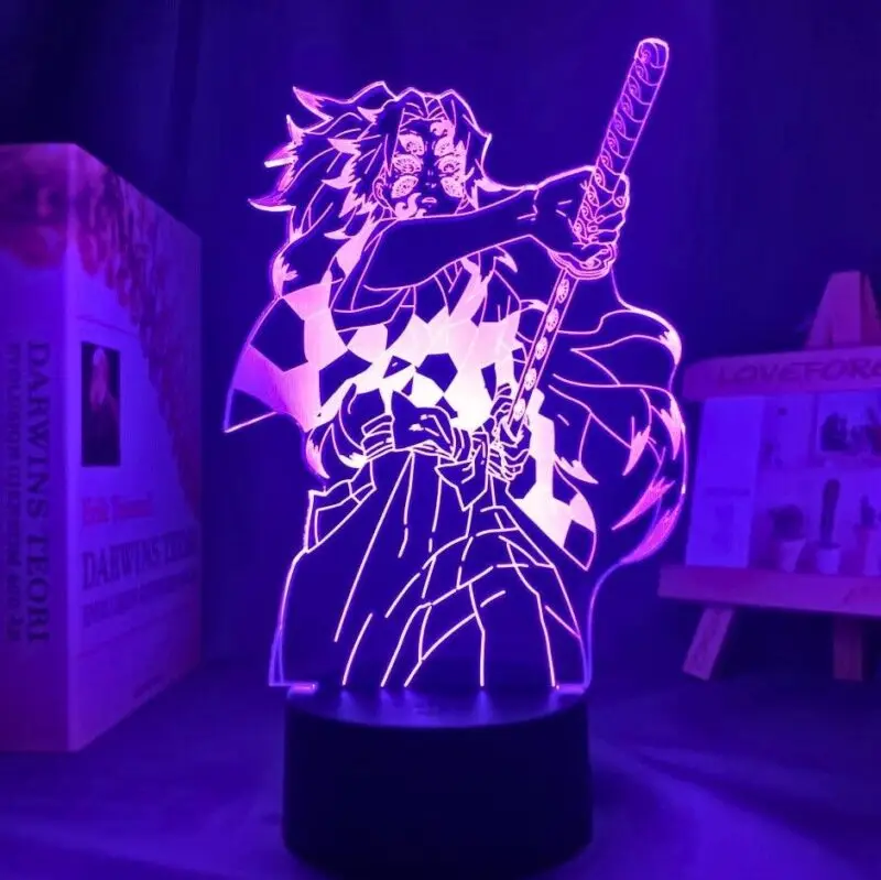 Demon Slayer 16-Color LED Touch + Remote Control Lamps (23 Styles) - AnimeGo Store