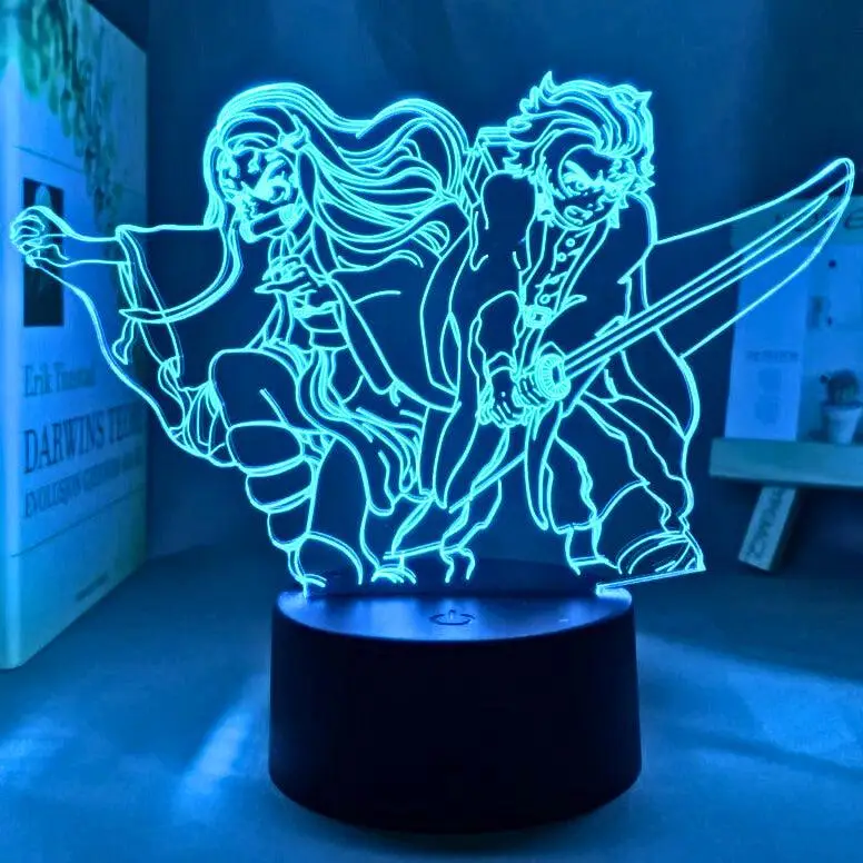 Demon Slayer 16-Color LED Touch + Remote Control Lamps (23 Styles) - AnimeGo Store