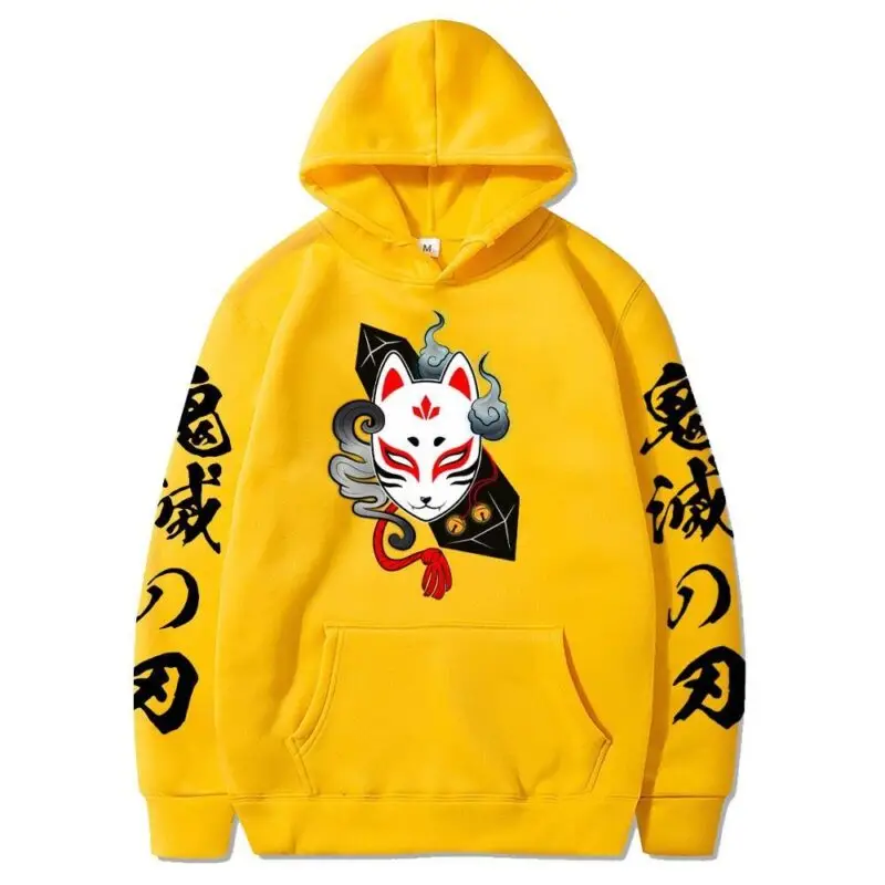 Demon Slayer Kitsune Mask Hoodies (6 Colors) - AnimeGo Store