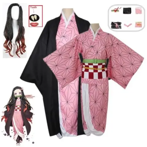 Demon Slayer Nezuko Kamado Cosplay Costume - AnimeGo Store