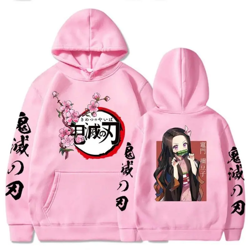 Demon Slayer Nezuko Kamado 2-Sided Hoodies (7 Colors) - AnimeGo Store