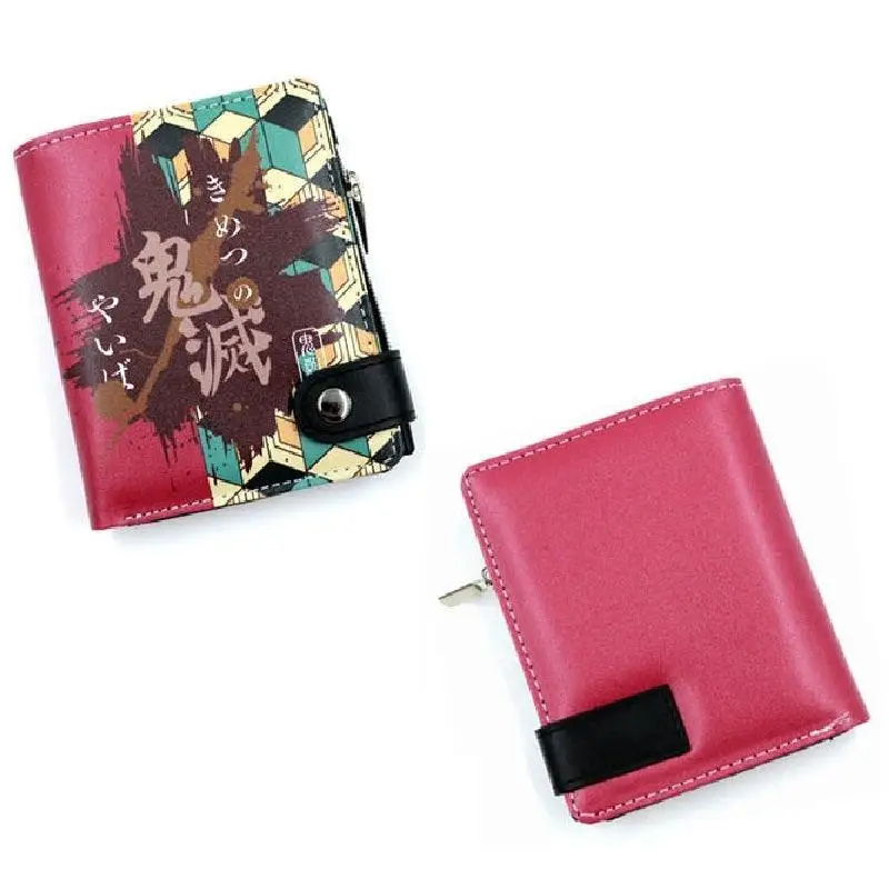 Demon Slayer Symbol PU Leather Button Wallet (4 Styles) - AnimeGo Store