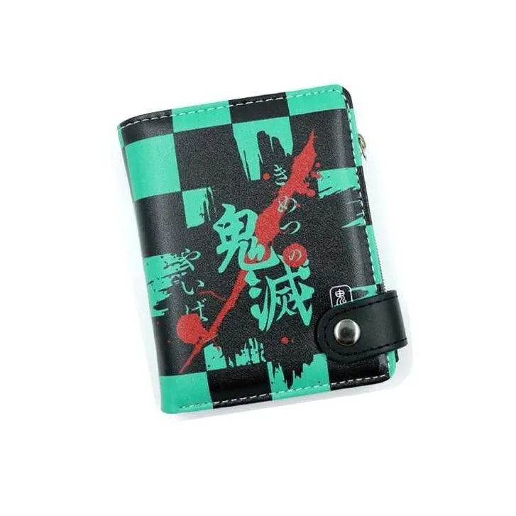 Demon Slayer Symbol PU Leather Button Wallet (4 Styles) - AnimeGo Store