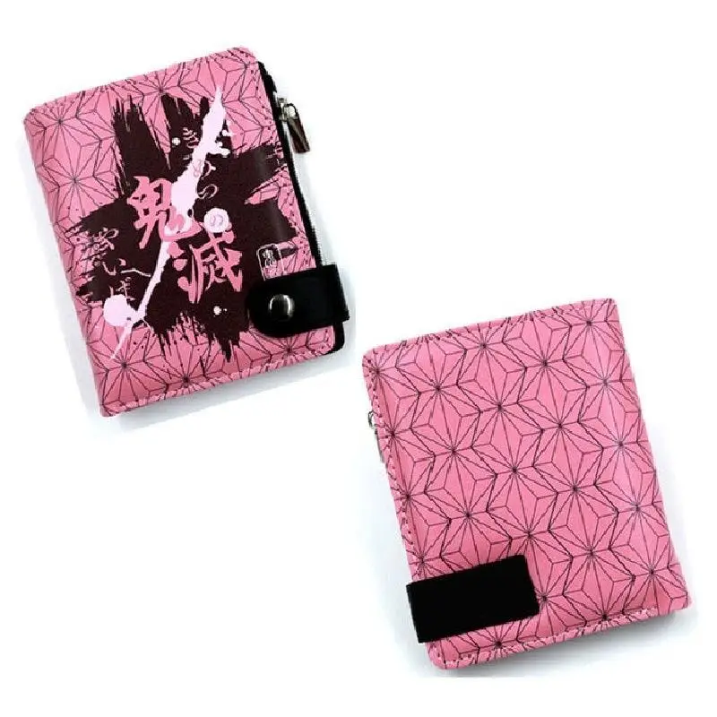 Demon Slayer Symbol PU Leather Button Wallet (4 Styles) - AnimeGo Store