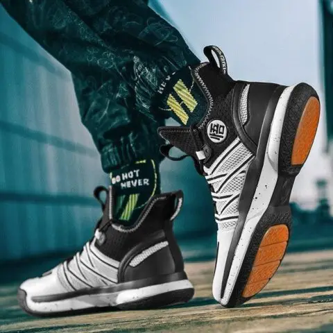Dragon Ball Goku Symbol High Top Shoes / Sneakers (Black) - AnimeGo Store