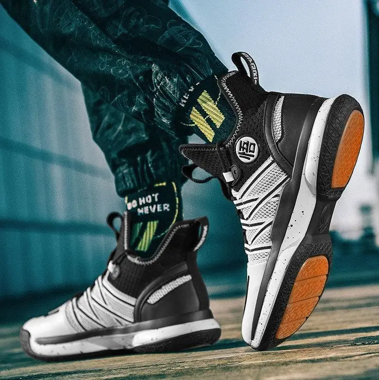 Dragon Ball Goku Symbol High Top Shoes / Sneakers (Black) - AnimeGo Store