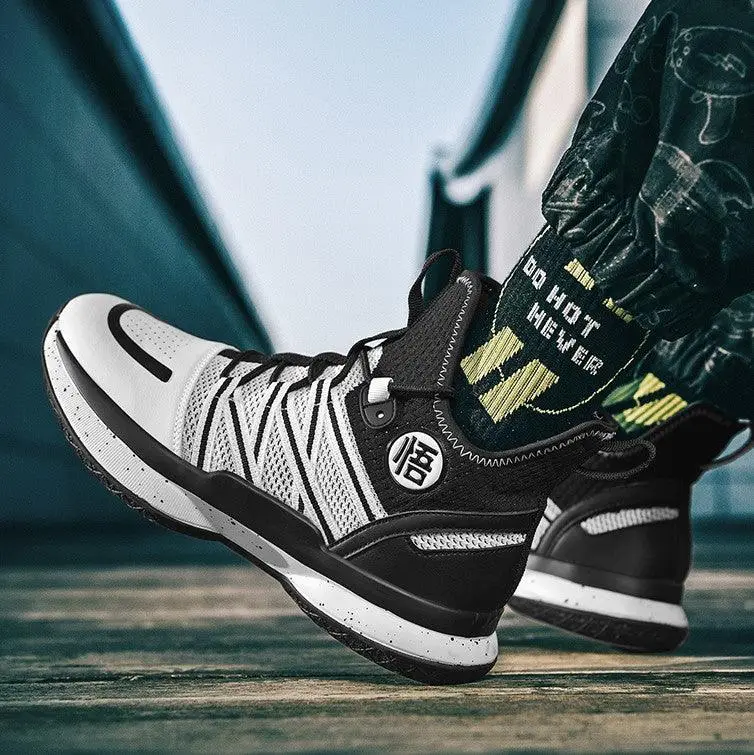 Dragon Ball Goku Symbol High Top Shoes / Sneakers (Black) - AnimeGo Store