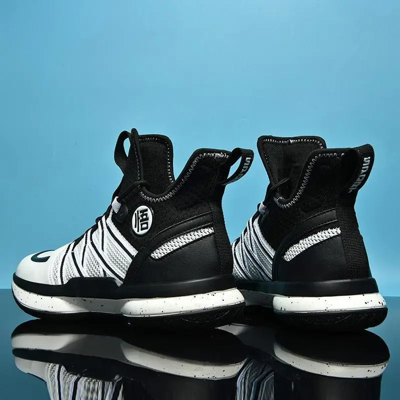 Dragon Ball Goku Symbol High Top Shoes / Sneakers (Black) - AnimeGo Store