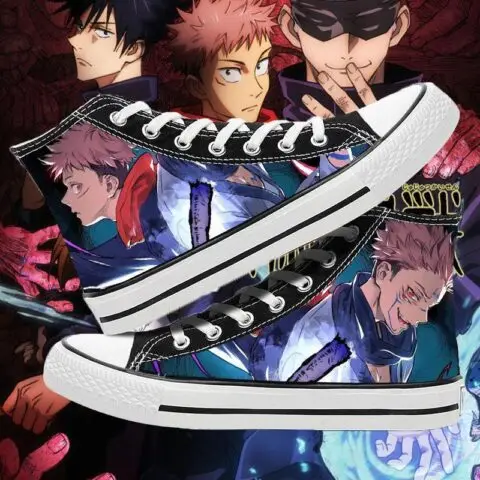 Jujutsu Kaisen High Top Canvas Shoes / Sneakers (5 Styles) - AnimeGo Store
