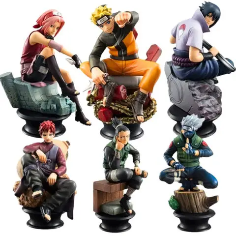 Naruto 6-Piece Mini Action Figure Sets (3 Sets) - AnimeGo Store