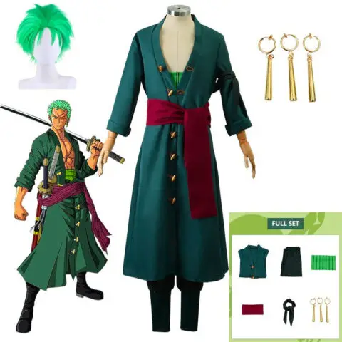 One Piece Roronoa Zoro Cosplay Costume - AnimeGo Store