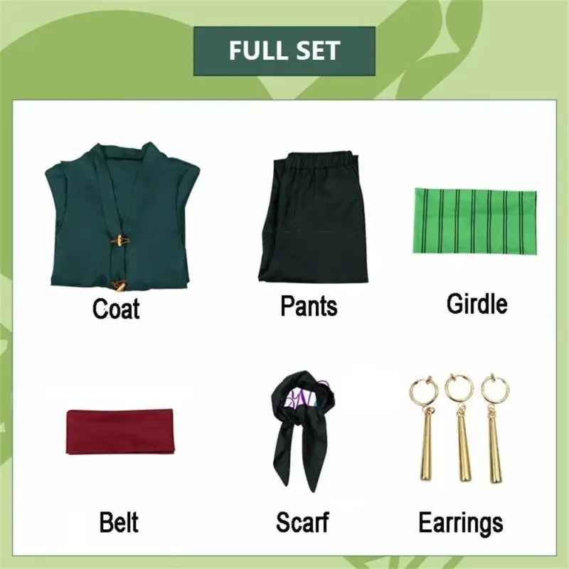One Piece Roronoa Zoro Cosplay Costume - AnimeGo Store